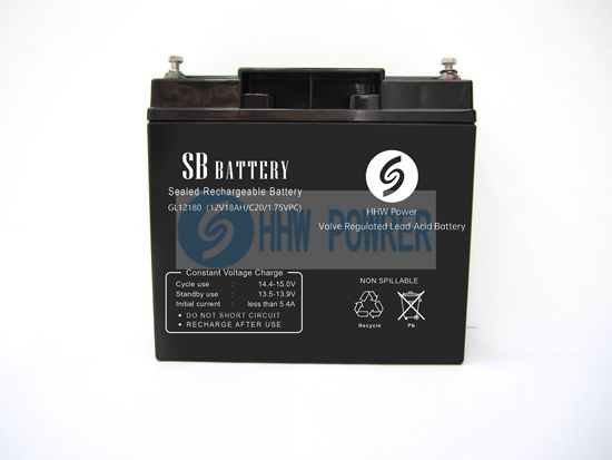 12v18ah sealed lead acid batterymaintenance free for ups and solar power system applications