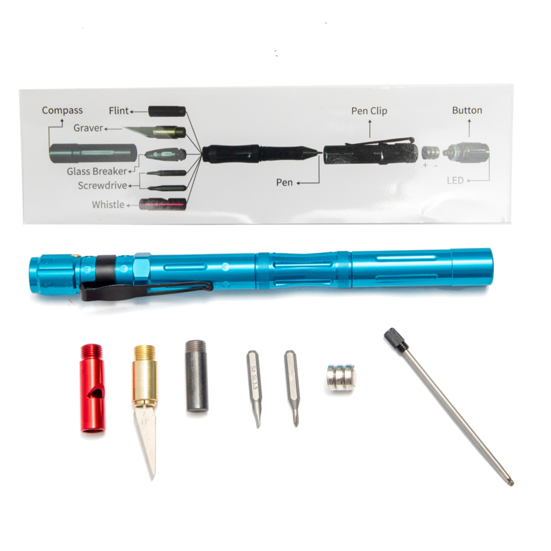Multifunctional Survival Tool Self Defense Pen Multitool Tactical Pen Set