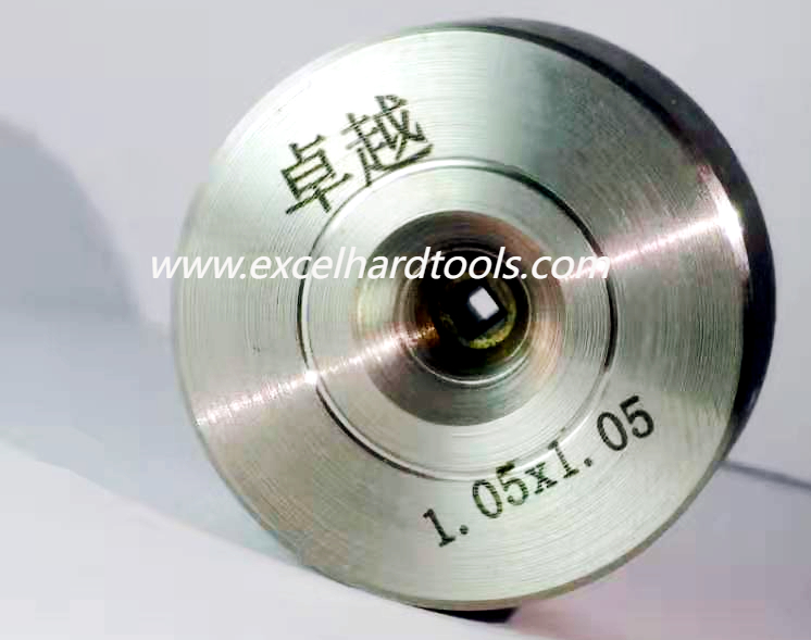 105mm square hole pcd wire drawing die for silver wire drawing