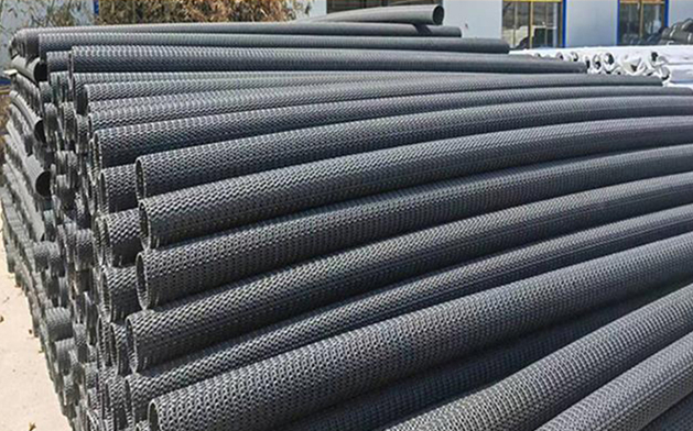 Rigid permeable pipe HDPE material for underground seepage drainage is resistant to pressure strong acid alk