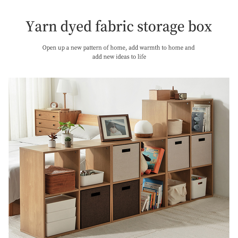 Yarndyed fabric storage box new material light weight storage large durable support mailbox contact