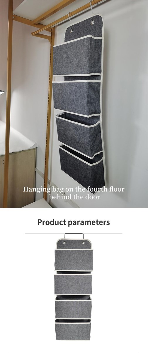 Door back 4 layers hanging bags of strong material nontoxic wear total size 33x89x915 cm strong and durable support