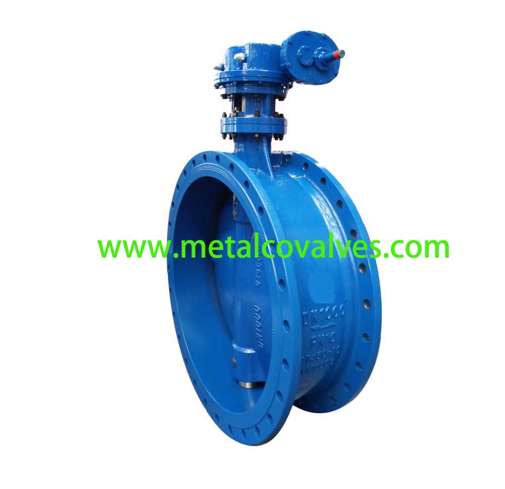 double eccentrice double flange butterfly valve PN10162540 BS DIN ANSI China