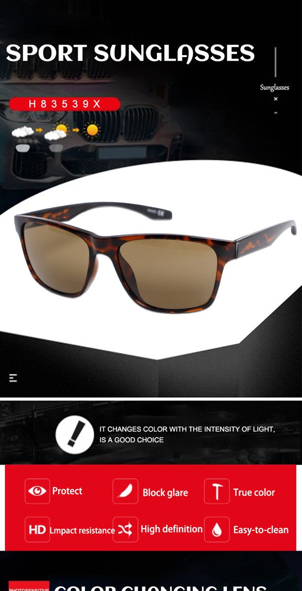 Polarized cycling glasses Mens motorcycle mirror fashion coated UV sunglassesH83539X