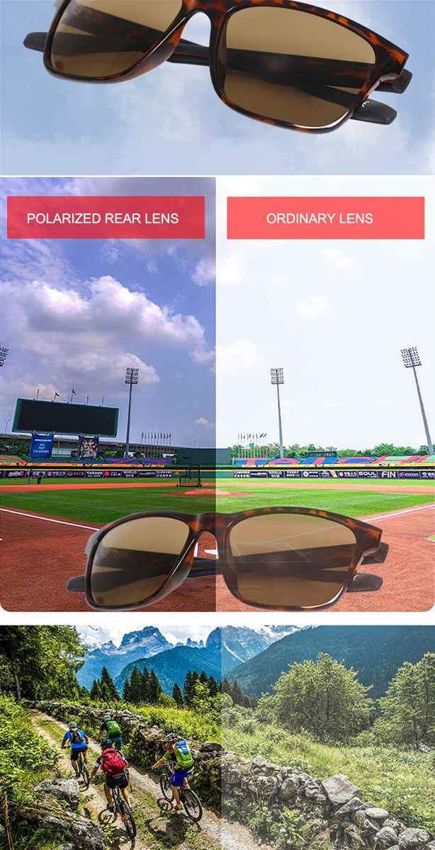 Polarized cycling glasses Mens motorcycle mirror fashion coated UV sunglassesH83539X