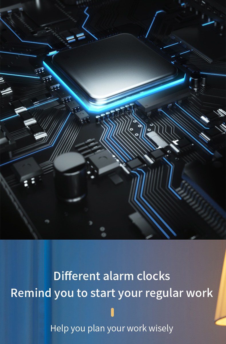6683Electronic alarm clock factory direct sale