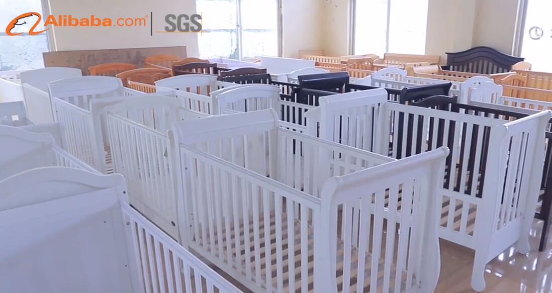 Modern Design Childeren Kindergarden Bedroom Set Child Toddler Bunk Cradle Manufacturer Baby Infant Home Bed for Sale