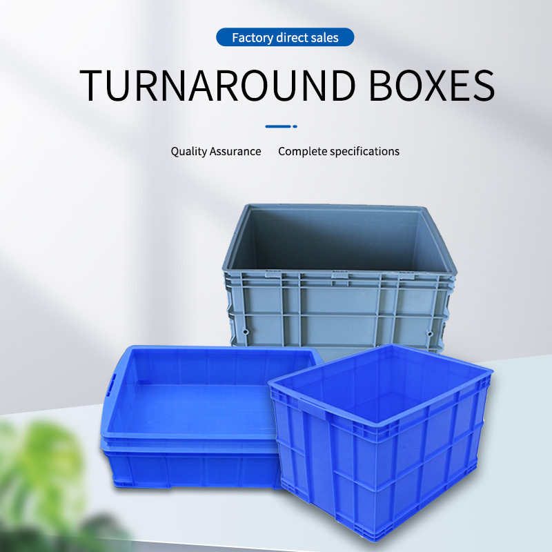 Plastic turnover box with good toughness impact resistance high compressive strength cushioning and shockproof