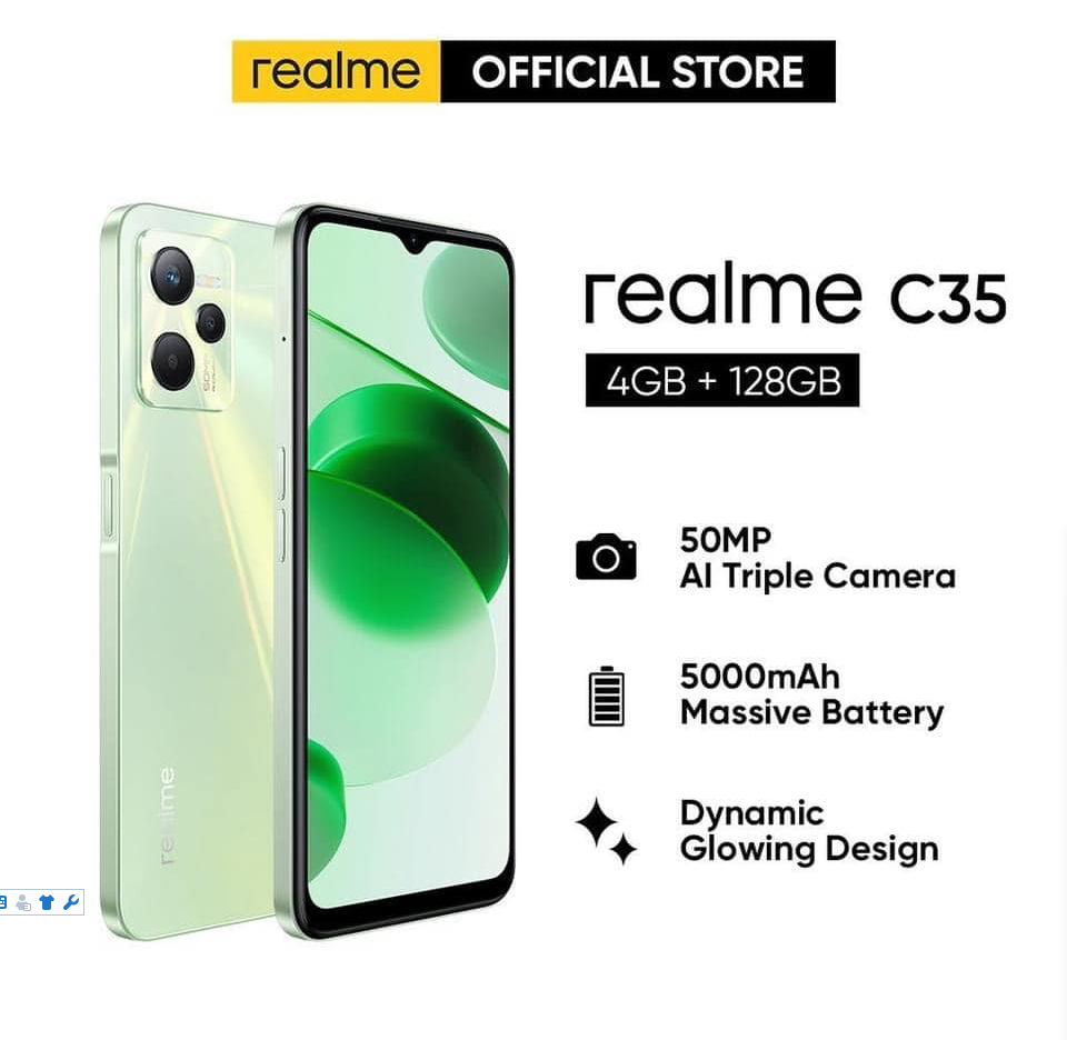 Realme smart phone with various models