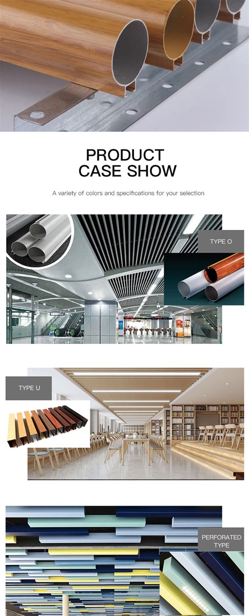 New ceiling aluminium material roller coated square pass