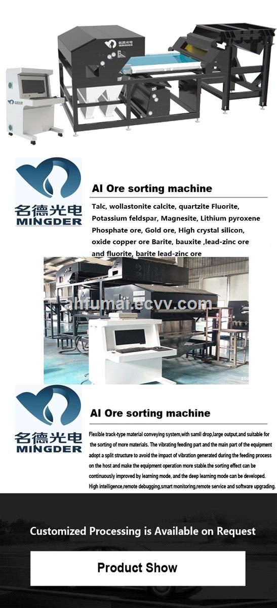 Single Layer 4 Channels Artificial Intelligence AI Ore Sorting Machine soter separator
