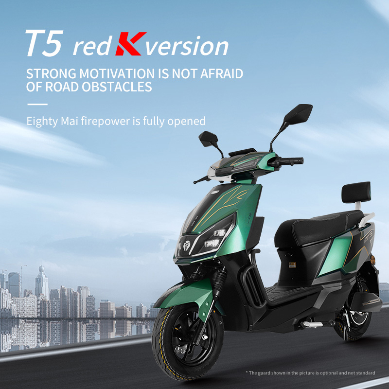 Electric motorcycle red KT5 ultralong battery life light commuter electric motorcycle multicolor options