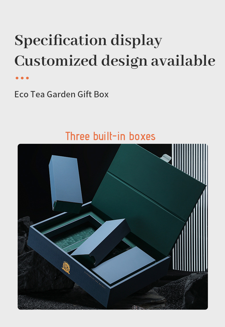 Eco Tea Garden Gift Box Dark Support customization