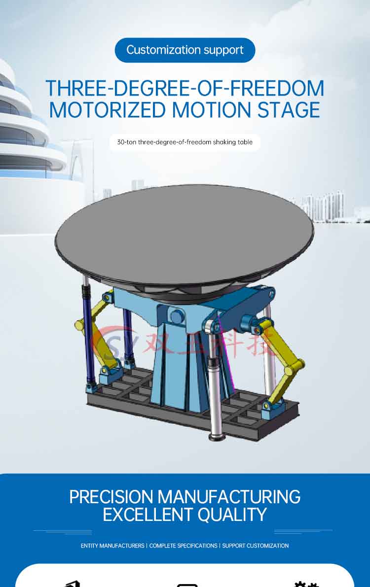 Threedegreeoffreedom electric motion platform