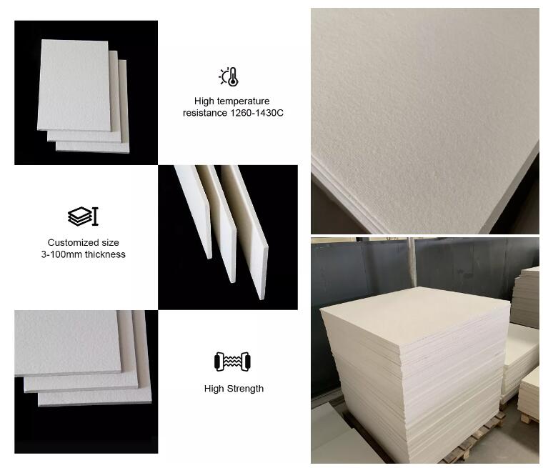 Insulation Ceramic fiber Board Aluminum silicate