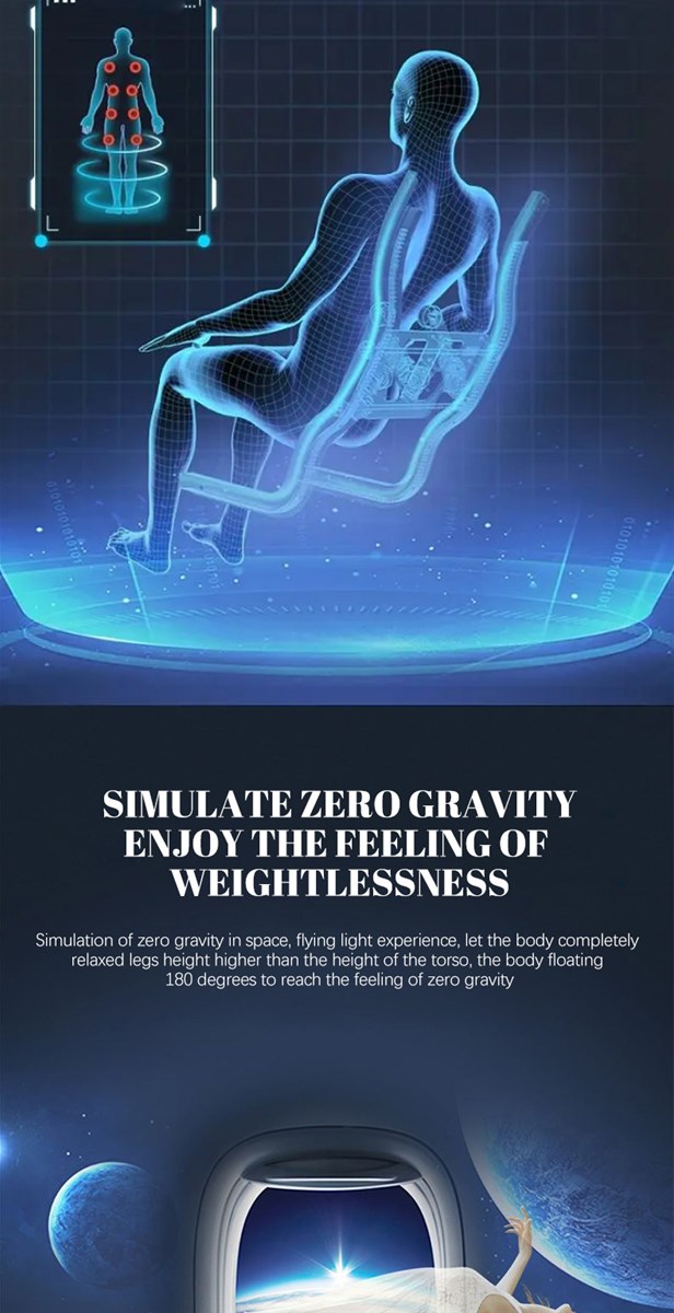 ROQIN zero gravity space capsule massage chair R6S