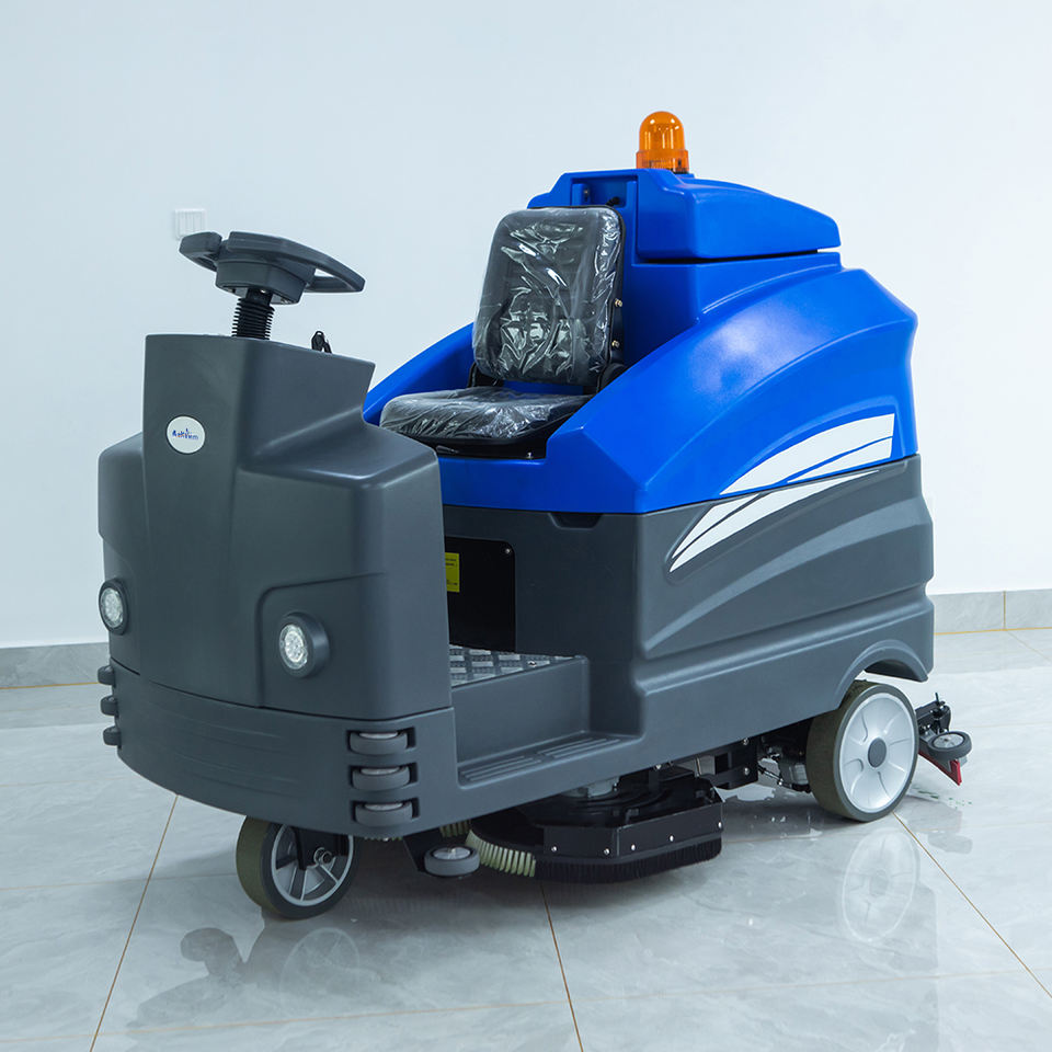 36V Battery Power Industrial Floor Cleaning Scrubber Machine Floor Washer for Airport