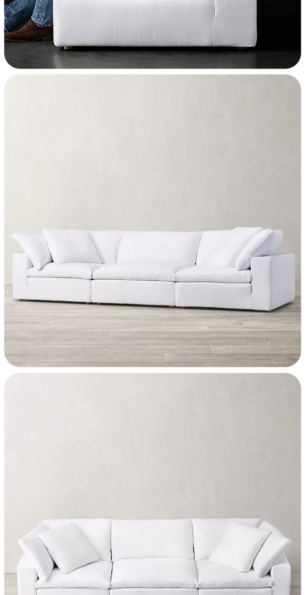 Modern minimalist cloud sofa cream style minimalist and comfortable