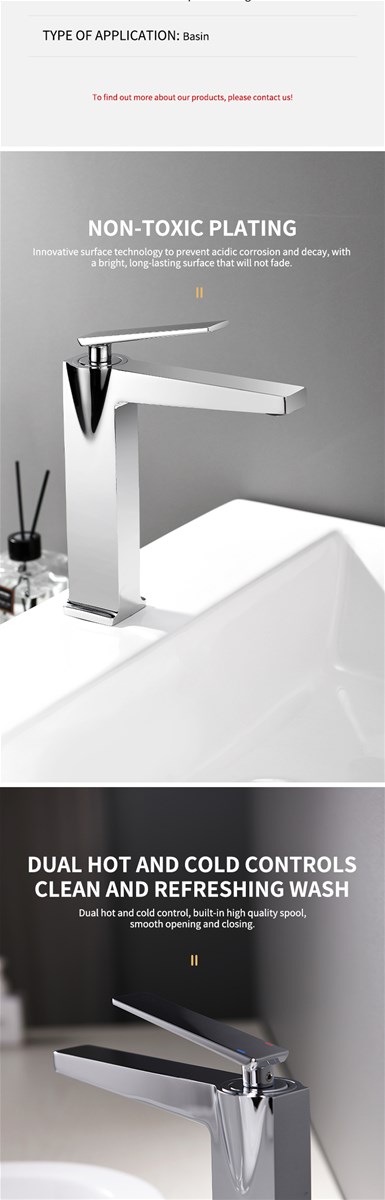 Medium height extra high 3hole basin mixer sold by the case 12 in a case