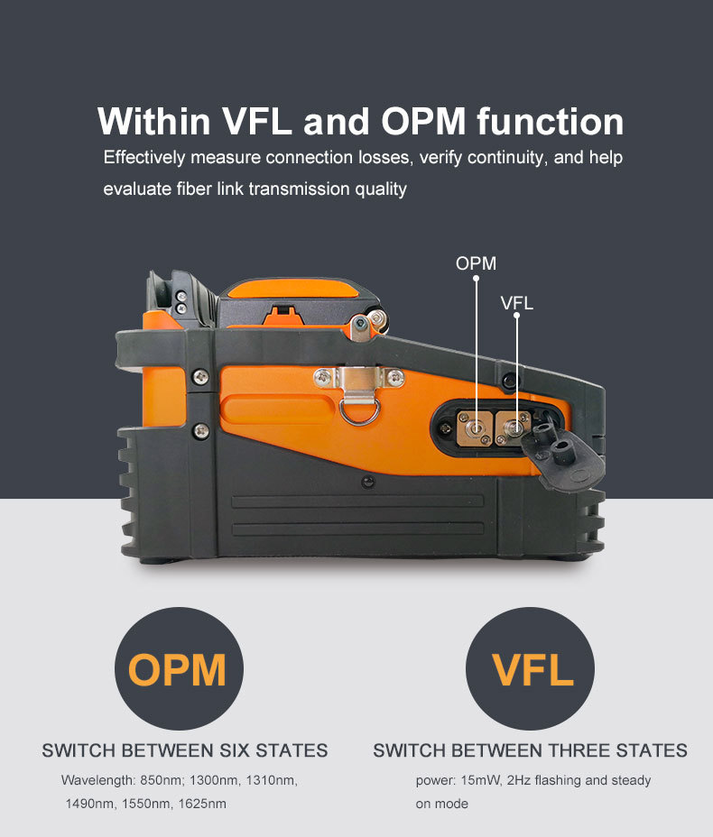 Six motors Core alignment Signal Fire AI9 optical fiber fusion splicer