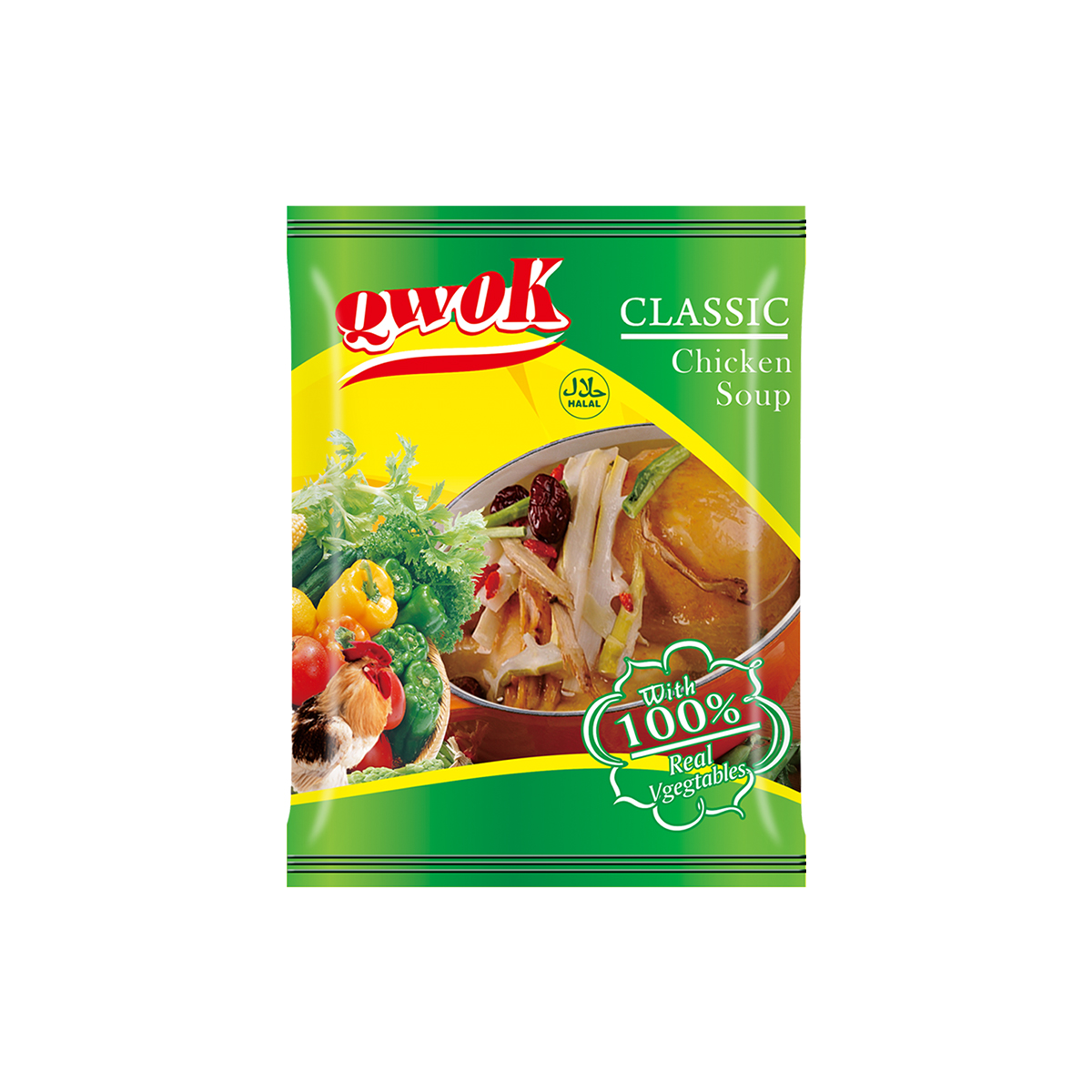 HALAL50g or 70g chicken instant soup for halal food OEM with low price