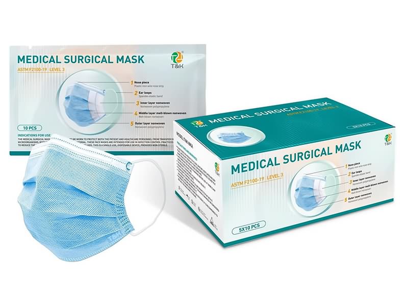 3 Ply ASTM F2100L3 Medical Surgical Face Mask FDA approved