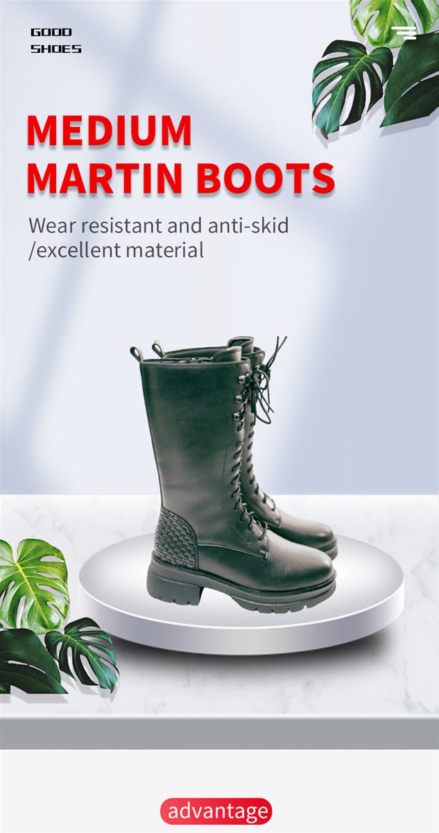 MEDIUM MARTIN BOOTS Wear resistant and antiskid excellent material