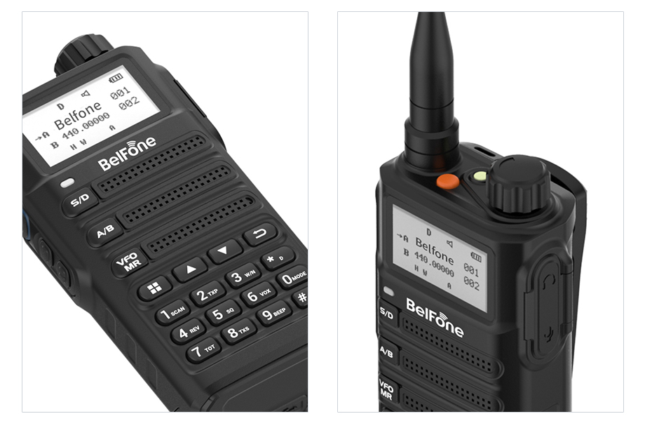 BelFone UHF VHF Dual Bands Analog TwoWay Radio for Ham BFSC500UV