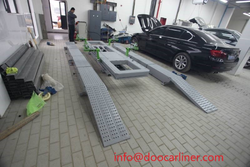 Driveon Auto Chassis Straightening Benches with Double Scissor Lift Car Bench Frame Straightening Equipment