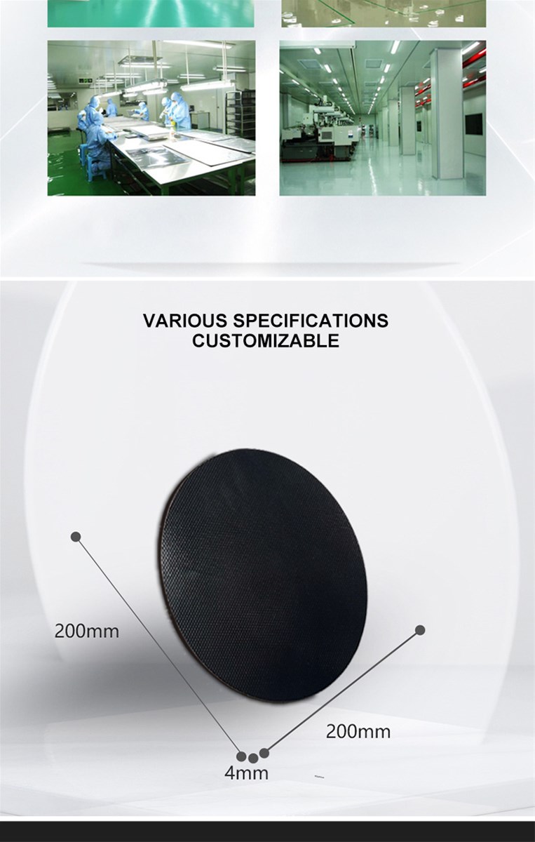 24V black microcrystalline semiconductor heating glass wafer