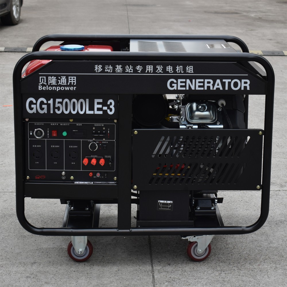 Belon Power 12kw 380V gasoline generator 15kva three phase gasoline generator