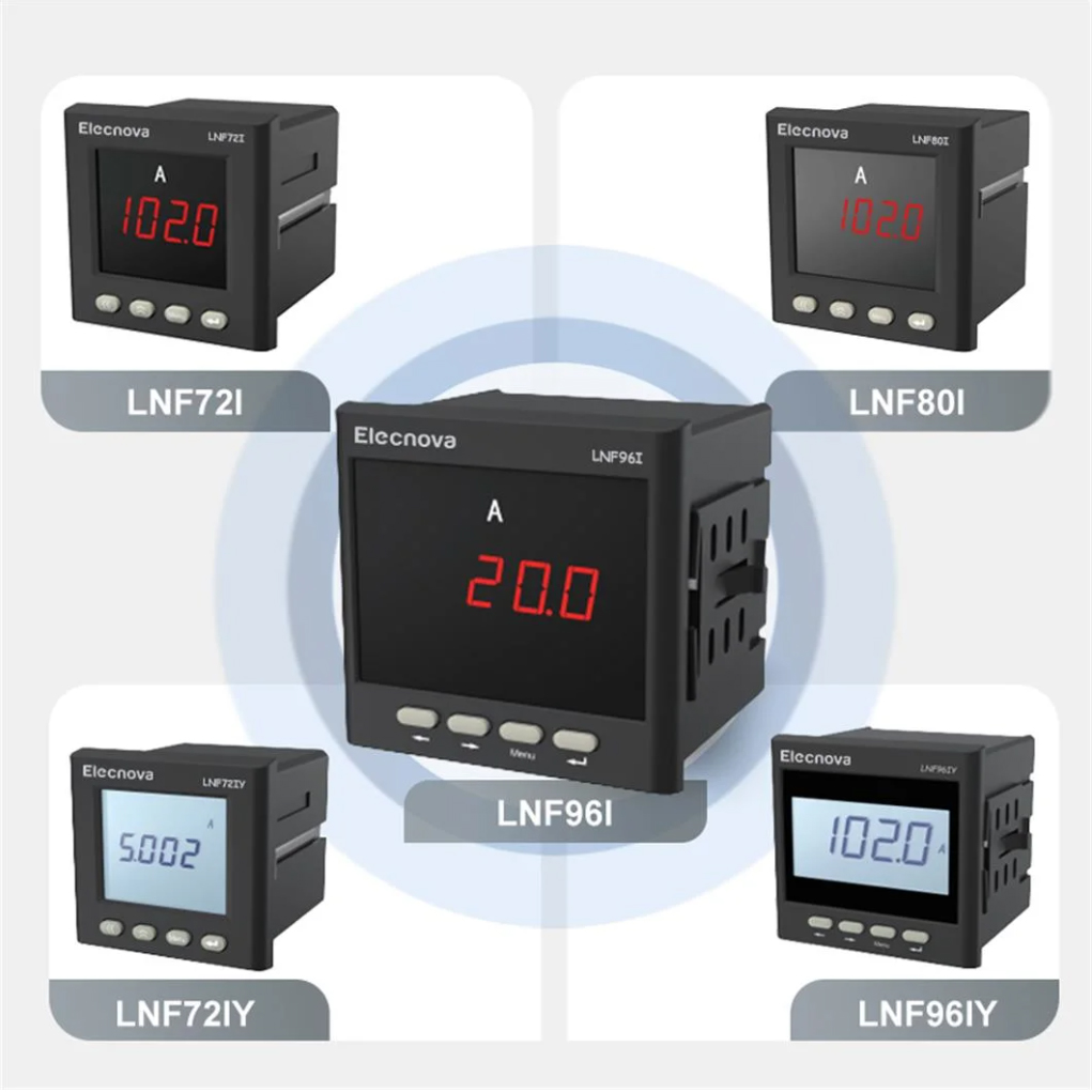 The Newest Lnf96I Intelligent Electrical Measuring Instrument SinglePhase Digital Display Current and Voltage Ampere Me