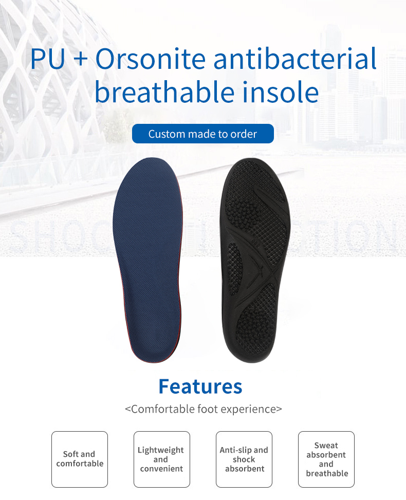 PU Orsonite antibacterial breathable insole
