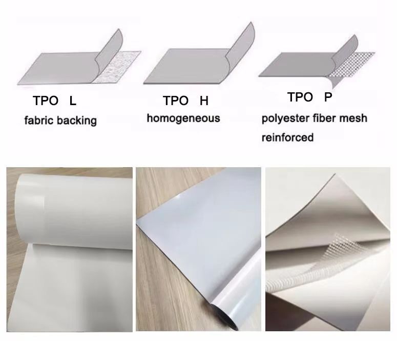 Factory Wholesale 15mm thickness TPO waterproofing membrane for Roofing