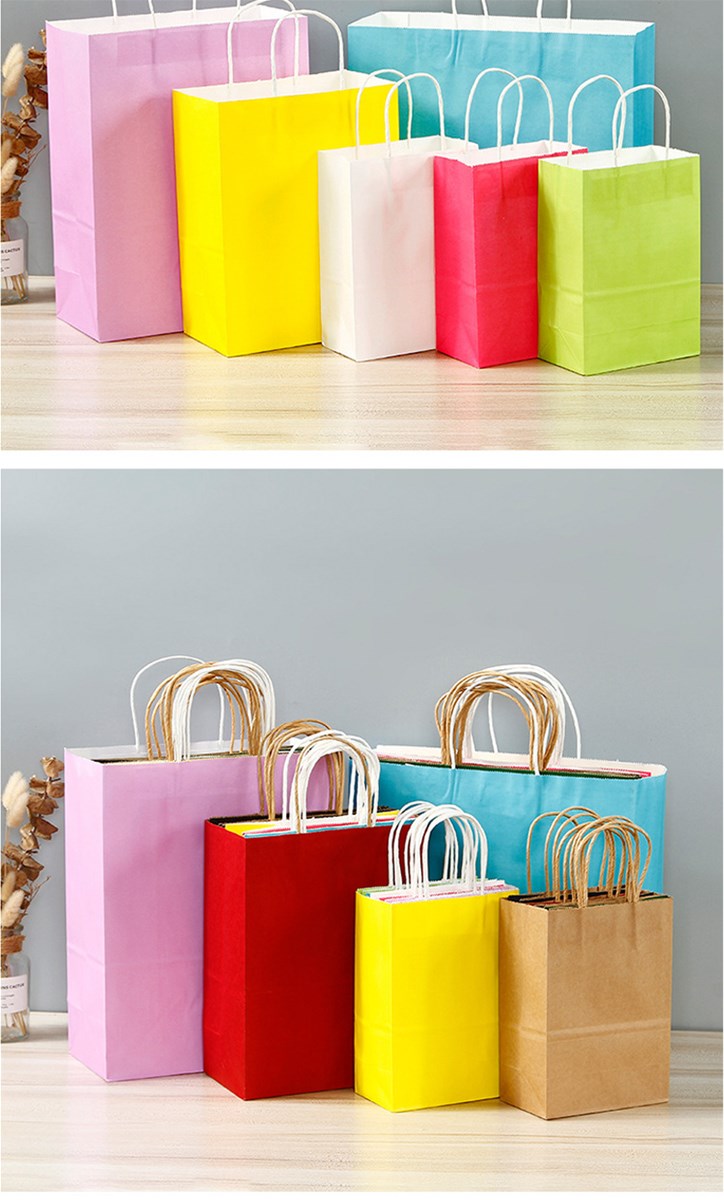 Kraft paper tote bag Support custom colour and size