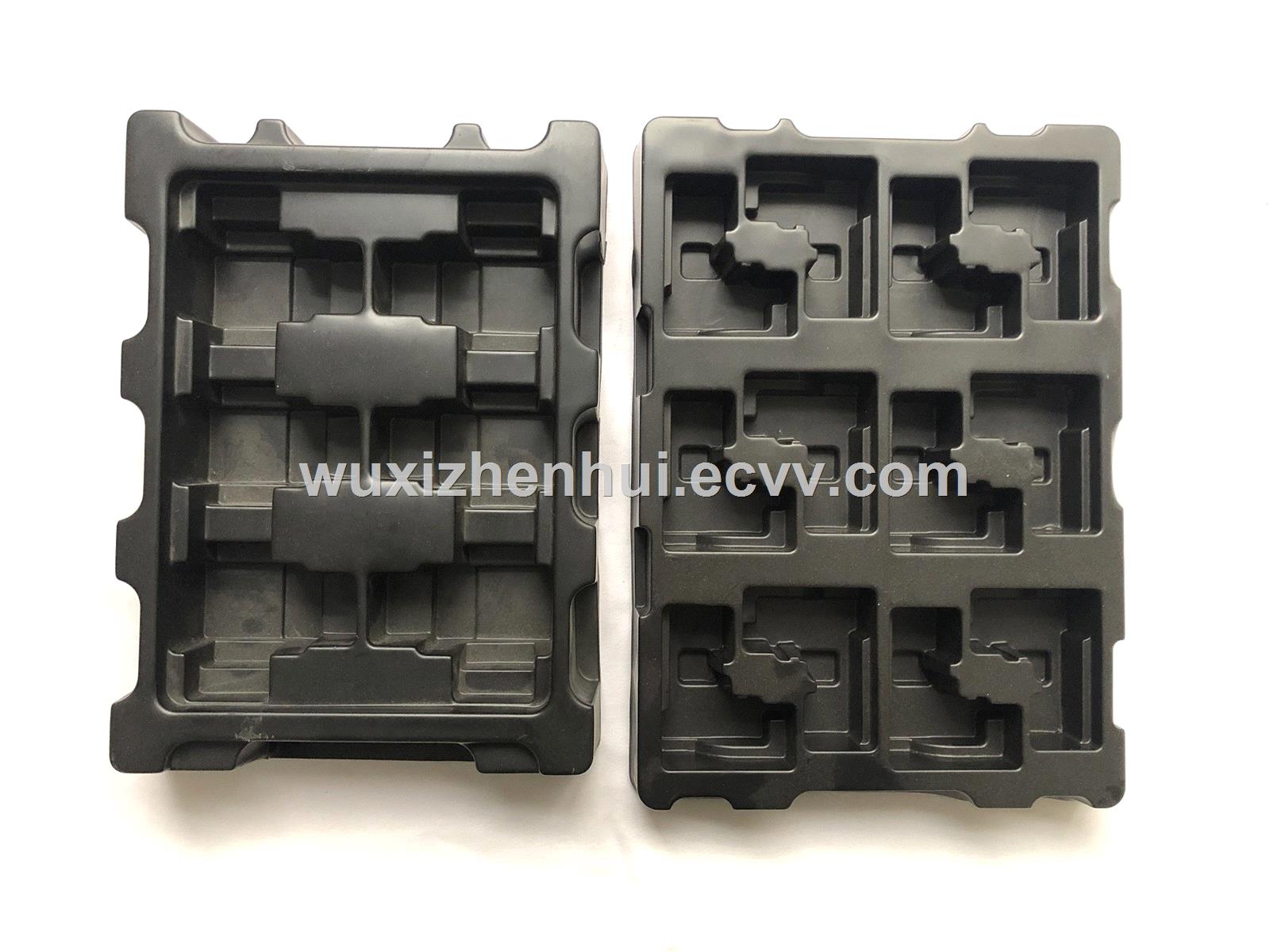 black PET plastic blister trays used in auto parts PET blister products for packaging