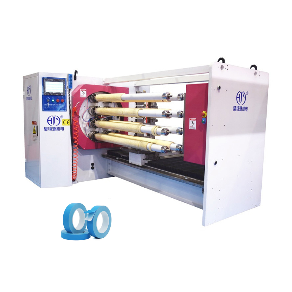 Eight shafts turrent type cutting slitting machine for paper film or tape