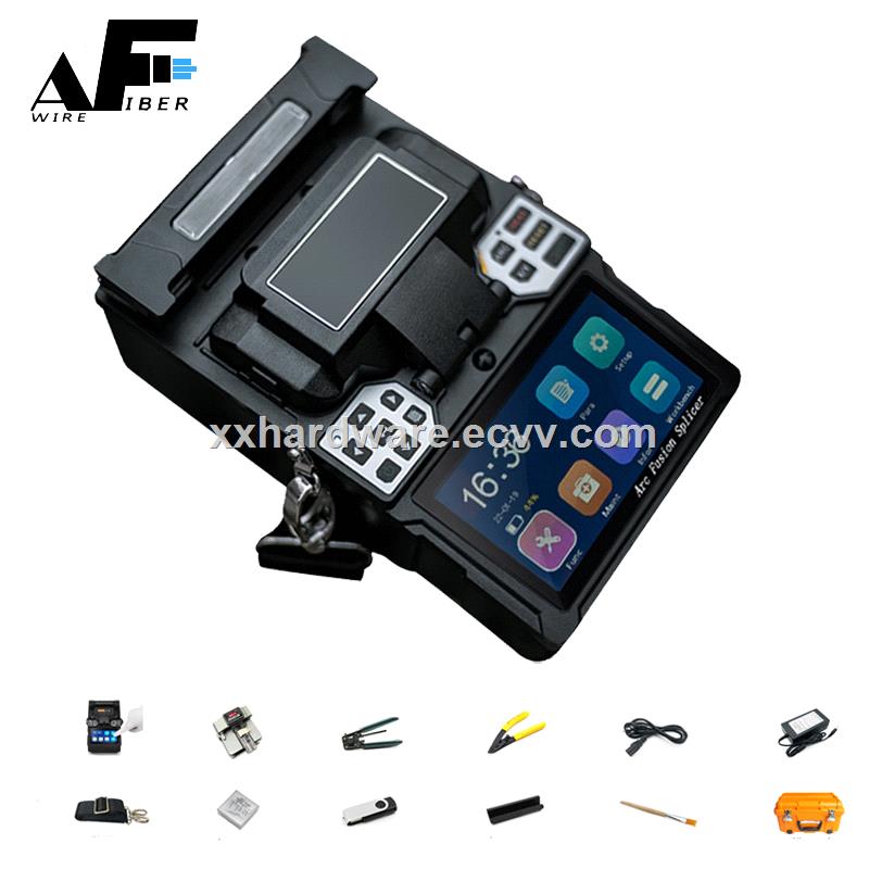 Awire Optical Fiber cable handheld FTTH Fusion Splicer AF600 with 4 motors