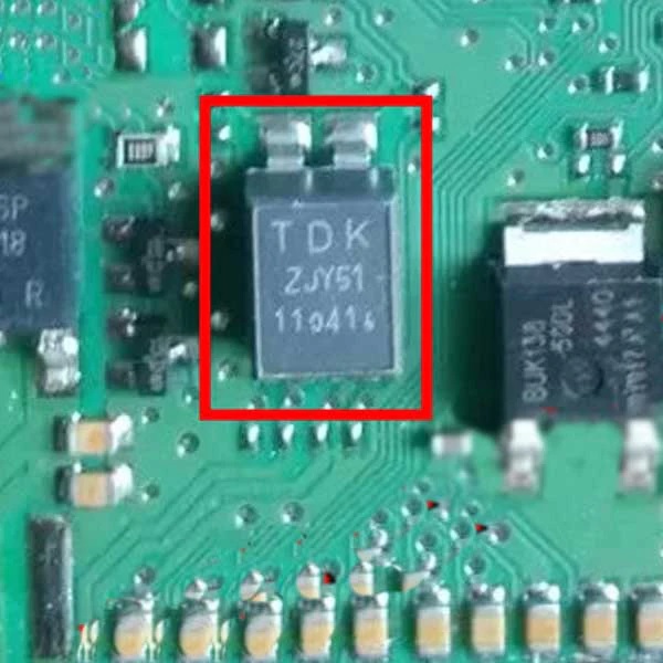 TDK 2JY51 Auto Computer Board Vulnerable Inductor Engine Control