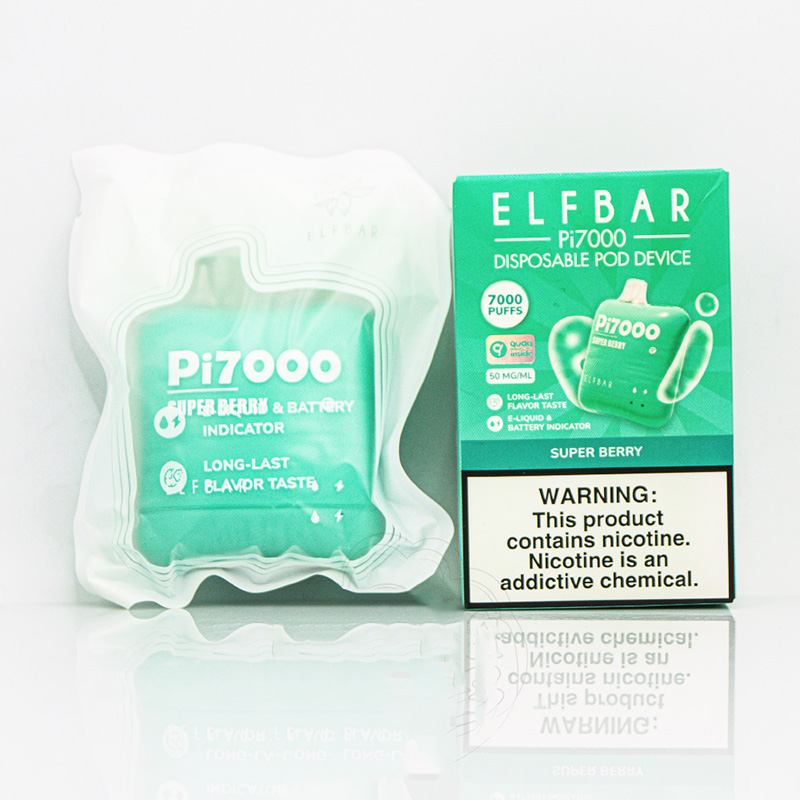 Original ELFBAR Pi7000 Disposable Pod Device 500mAh Rechargeable ECig Disposables Vapes Pods 17ml Elf Bar BC5000 Ultra