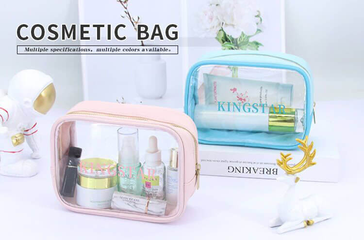 Clear Makeup Organizer Pouches Transparent PVC Cosmetic Bag