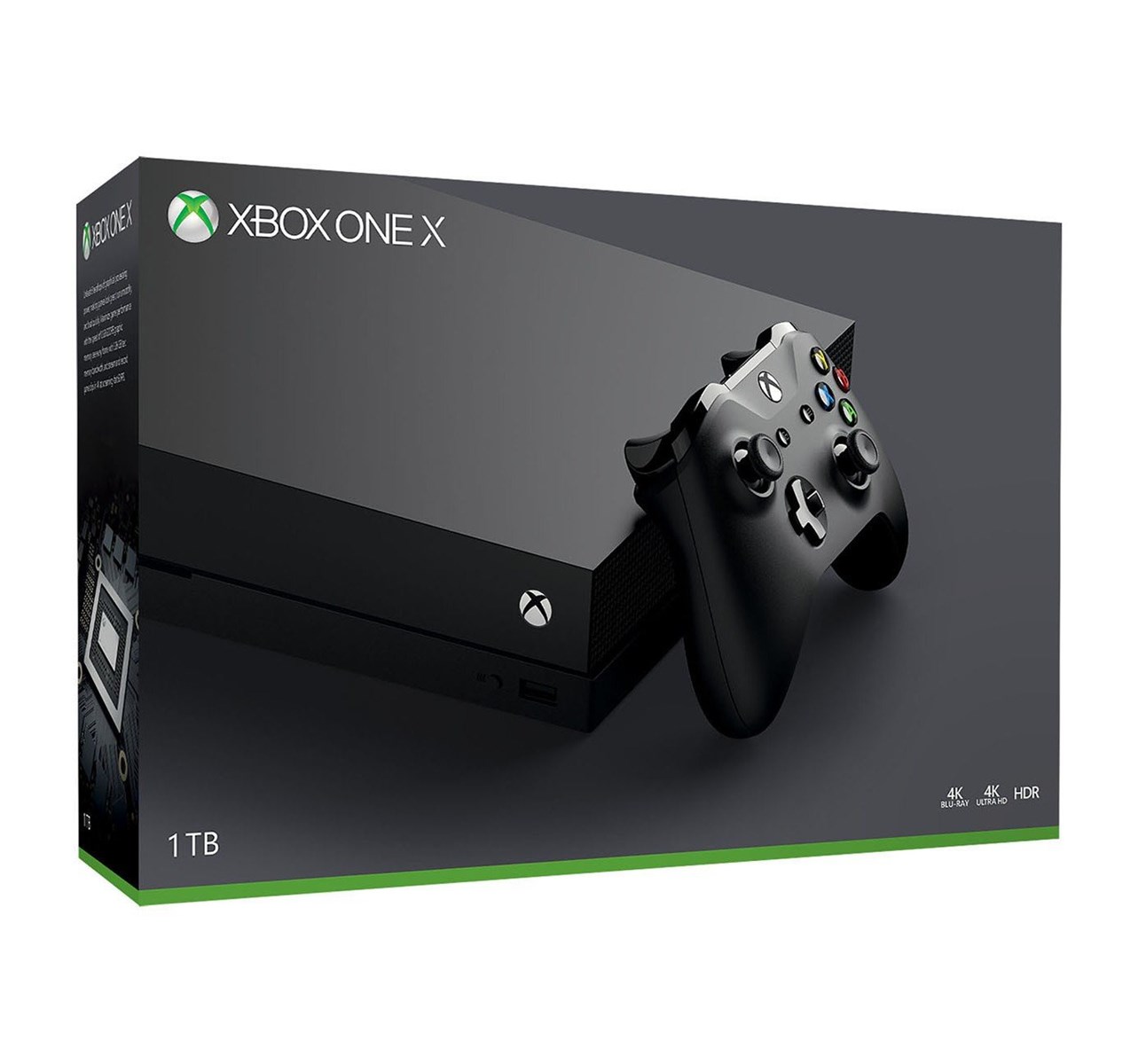Microsoft Xbox One X 1Tb Console With Wireless Controller Enhanced Hdr Native 4K Ultra Hd
