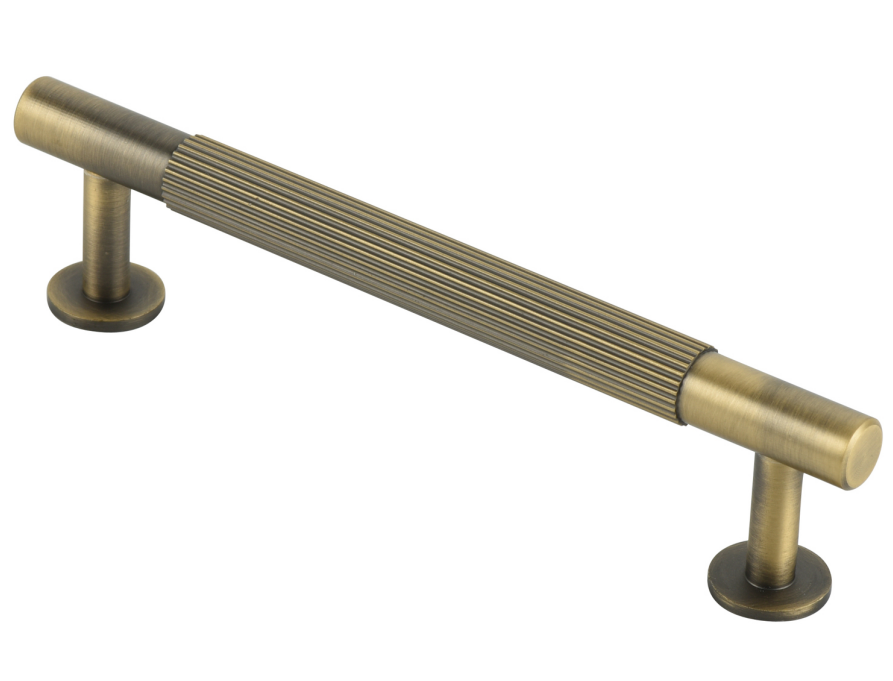 Knurled Brass Cabinet Pull handles