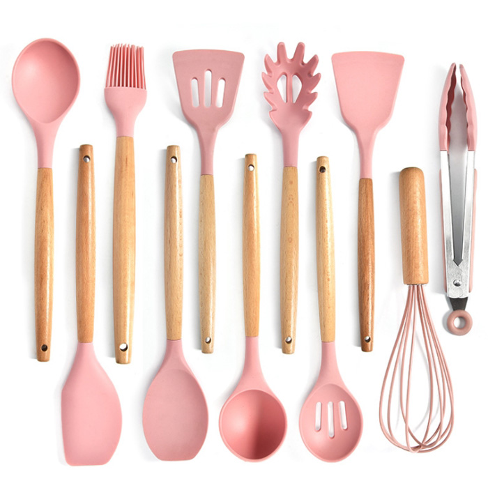 11pcs silicone kitchen cooking utensils nonstick cookware heatresistant kitchen tools