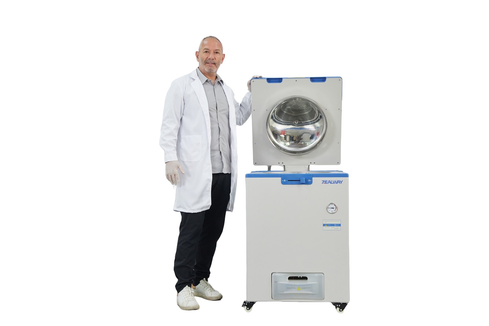 CE approved vertical autoclave automatic drying steam autoclave 60L laboratory sterilizer with ASME