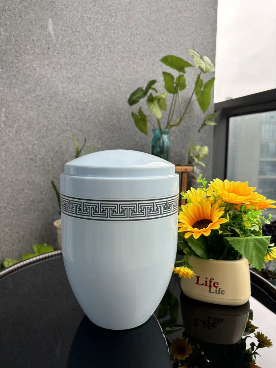 Biodegradable cremation urn ash funeral product crematic