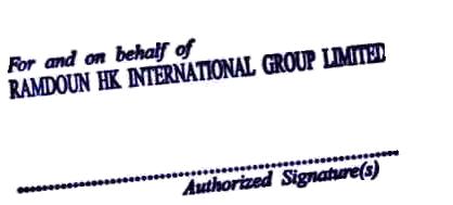 Ramdoun HK Inter Group Ltd