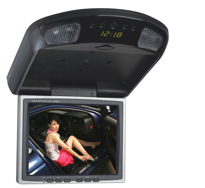 Flip down car LCD monitor