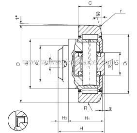 --A WD combined bearings for forklift and steel mi