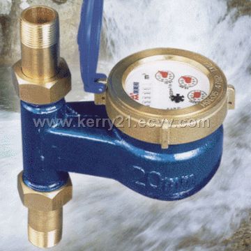 Rotary vane pointer water meter